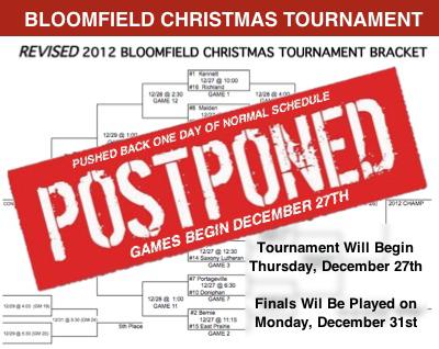 Bloomfield Christmas Tournament Pushed Back