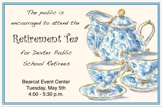 Retirement Tea Set to Honor Teachers