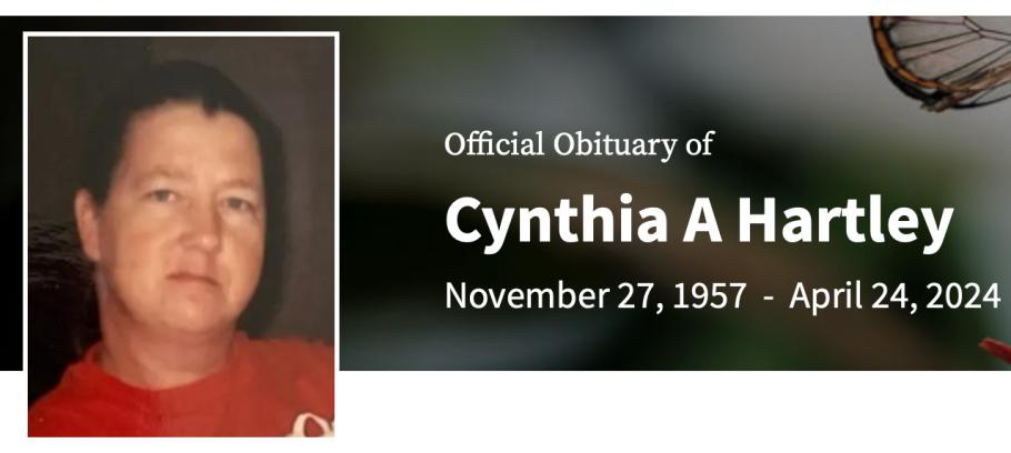 In Memory of Cynthia A. Hartley
