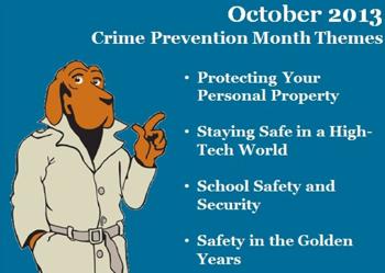 October is National Crime Prevention Month