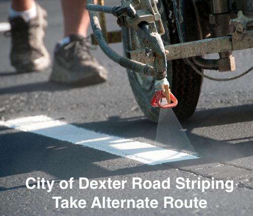 City of Dexter Road Striping Planned for Wednesday