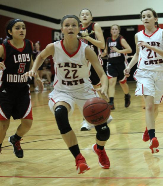 Lady Cats 8th Grade Team Takes Down Jackson