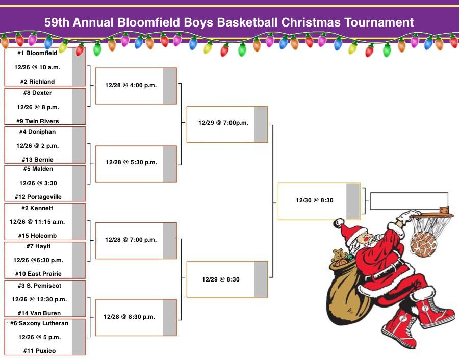59th Annual Christmas Tournament Begins December 26th