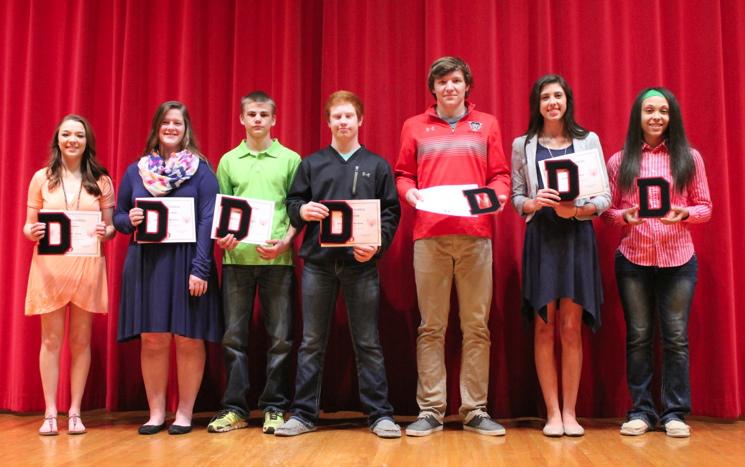 DHS Winter Sports First Time Letter Recipients