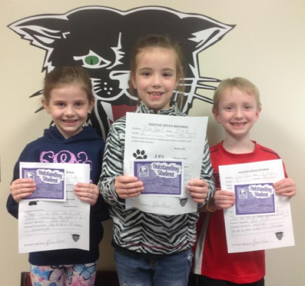 Mrs. Cecil's Kindergarten Students Earn Positive Office Referral