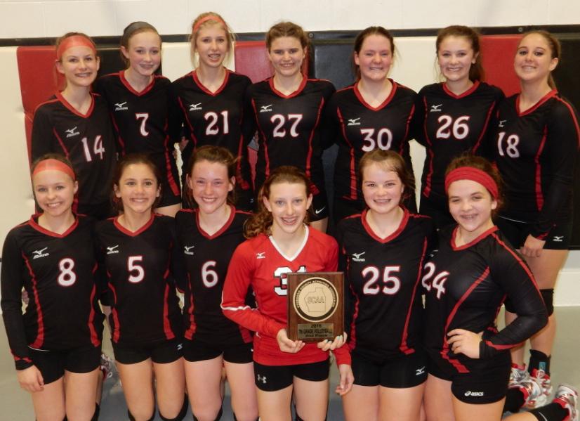Dexter 7th Grade Girls Volleyball Team Takes 2nd Place