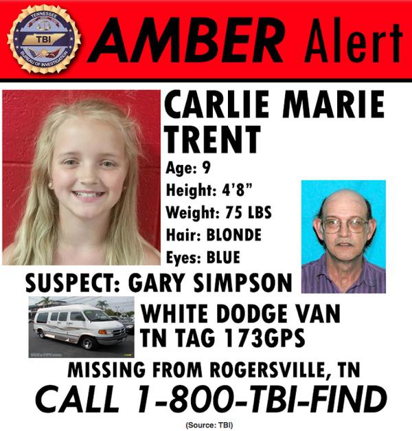 Missouri AMBER Alert Issued for Carlie Trent