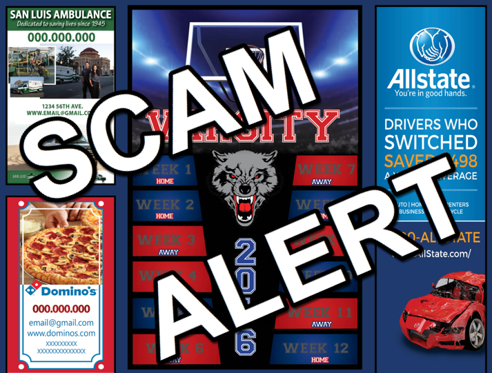 SCAM Alert - DHS Basketball TriFold Brochure