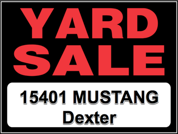 Yard Sale Begins Saturday Afternoon, All Day Sunday