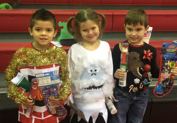 Kindergarten Students Win Ugly Sweater Contest