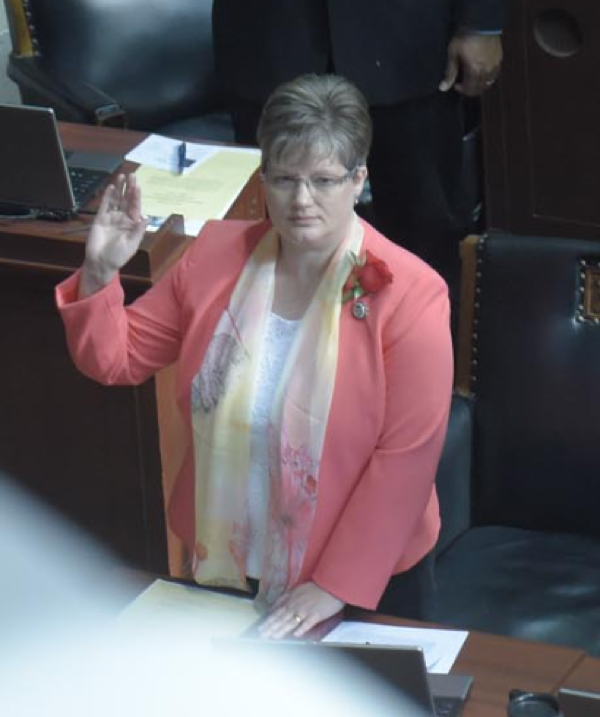 Representative Tila Hubrecht Sworn into Office for Second Term