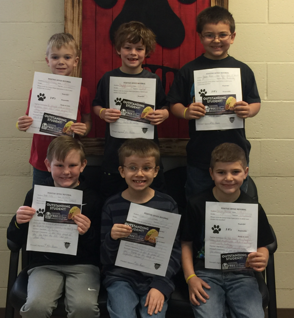 Southwest Elementary Students Earn Positive Office Referral Certificates