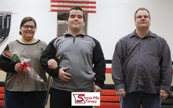 2017 DHS Wrestling Senior Night - Cory Holland