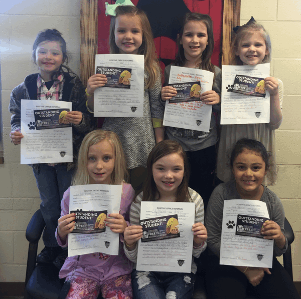 Students Earn Positive Office Referral Certificates