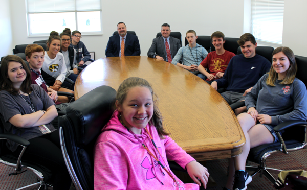 Southern Bank Donates Executive Table to PBHS