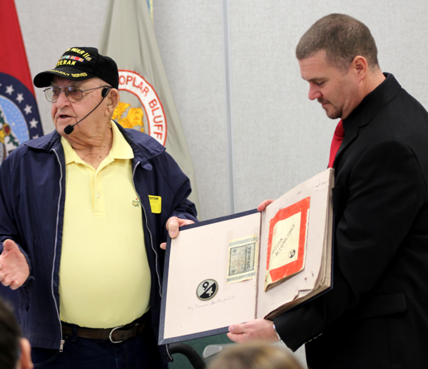 WWII Vet Visits American History Class
