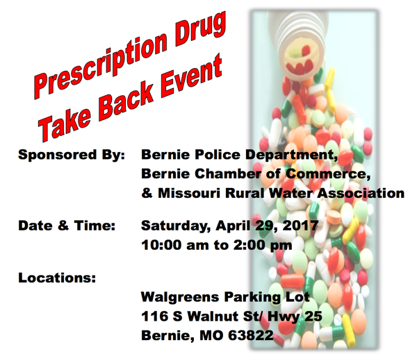 Prescription Drug Take Back Event on Saturday