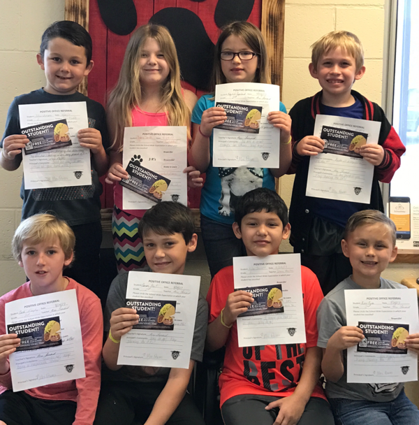 Positive Office Referral Awards at Southwest Elementary
