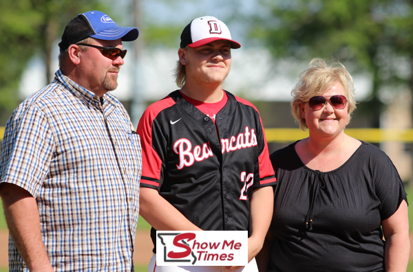 2017 DHS Baseball Senior Night Featuring Riley Mason