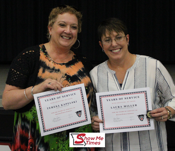 Dexter School Staff Honored for 25 Years of Service