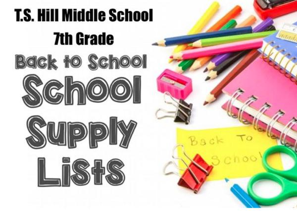 Dexter 7th Grade School Supply List Released