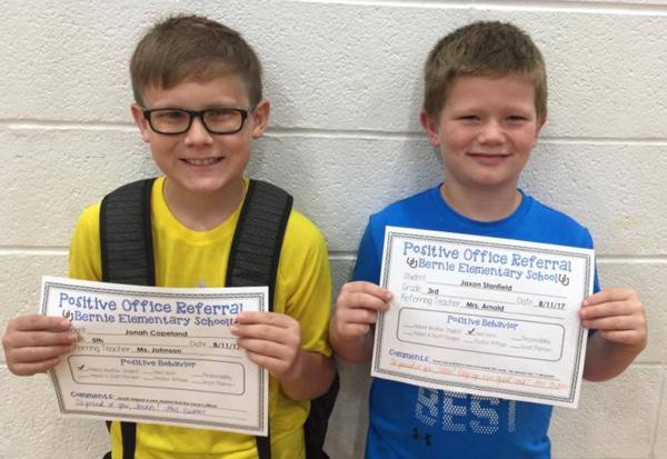 Bernie Positive Office Referrals for Week August 14th
