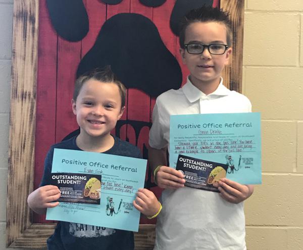 Students Earn Positive Office Referral Certificates at Southwest Elementary