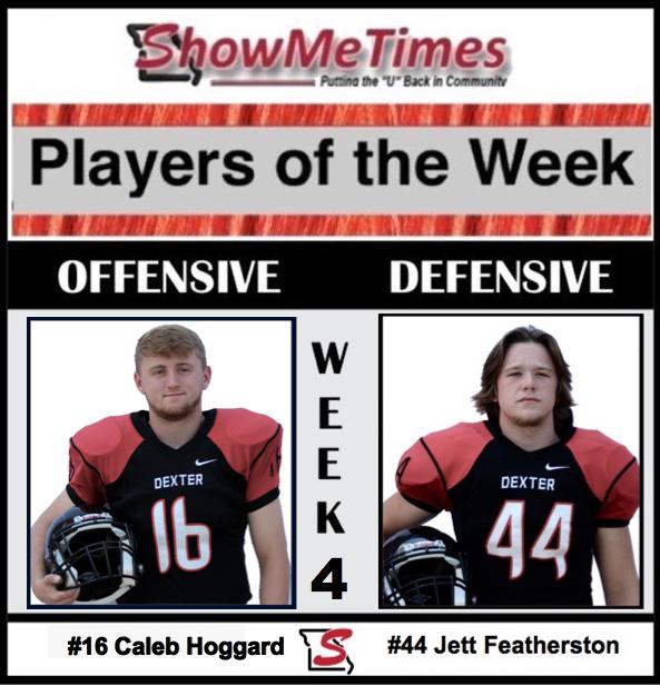 ShowMe Times Dexter Football Players of the Week vs Drexel