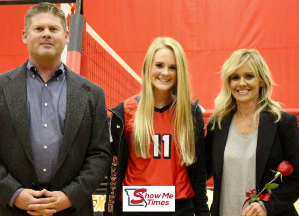 DHS 2017 Volleyball Senior Night Featuring Rhylan Hillis