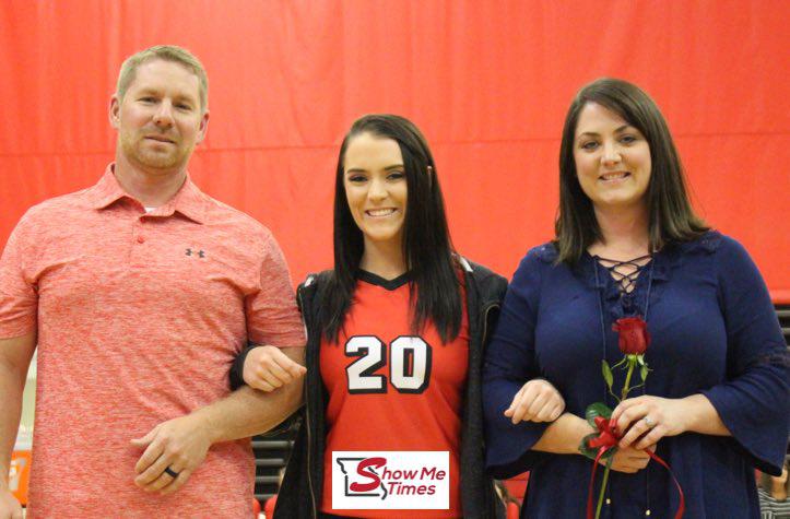 DHS 2017 Volleyball Senior Night Featuring Bailee Williams