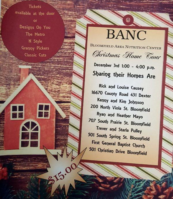 Bloomfield Area Nutrition Center 2017 Christmas Home Tour