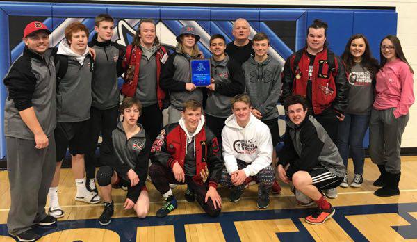 DHS Wrestling Team Takes 2nd Place at Marshfield Duals Tournament