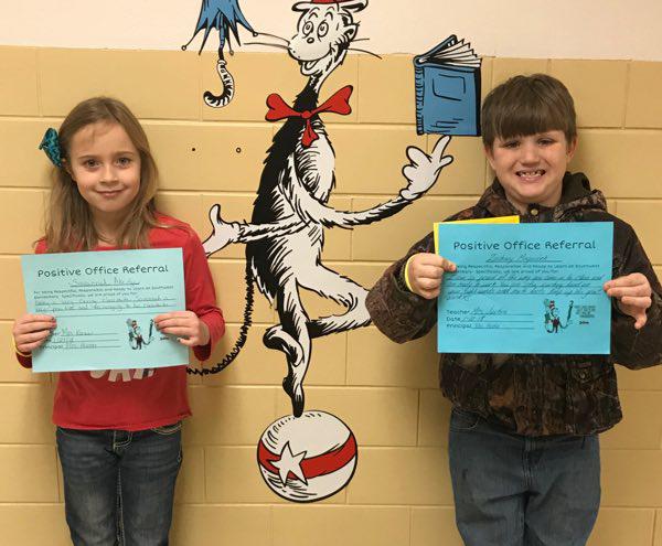 S.W. Elementary 2nd Grade Positive Office Referrals