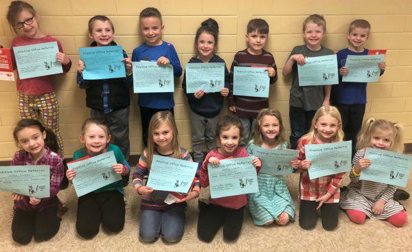 Kindergarten Students Earn POR Awards at Southwest Elementary