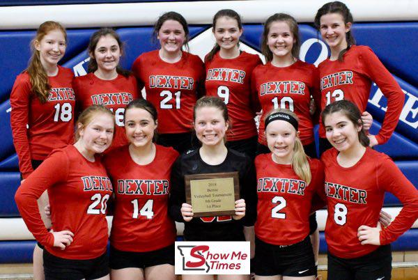 Dexter Wins the 2018 Bernie 8th Grade Volleyball Tournament
