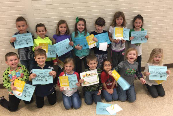 Kindergarten Students Earn Positive Office Referrals