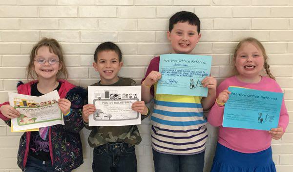 Second Grade Students Earn Positive Office Referral Awards