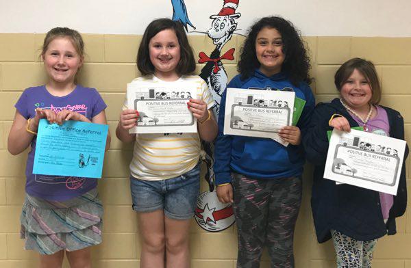 Second Grade Students Earn POR Certificates at Southwest Elementary