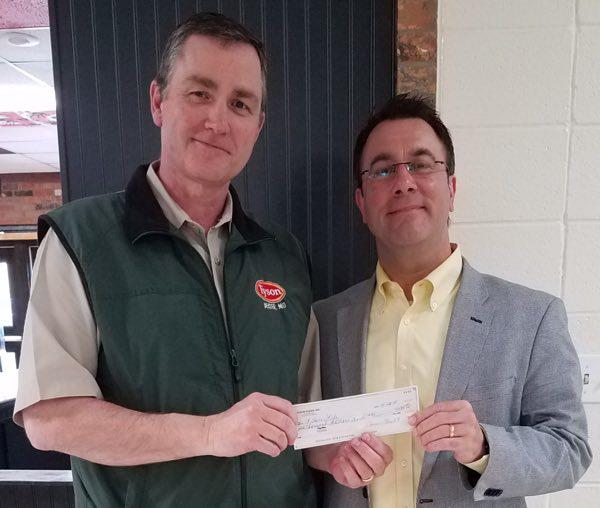 Tyson Donates $5,000 to 18 FORE Life