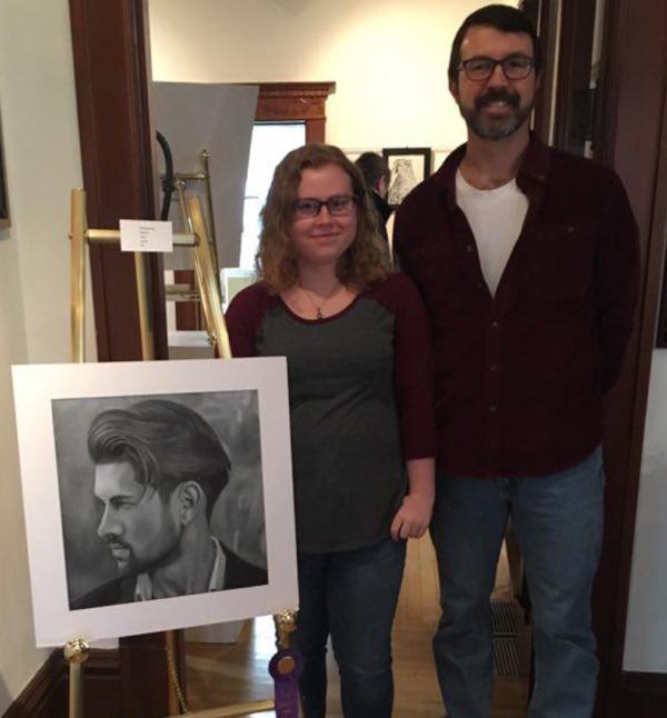 DHS Student, Savannah Gourley, Earns First Place at Regional Art Exhibit