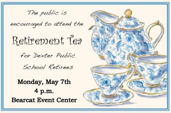 CTA Retirement Tea Set for Monday, May 7th