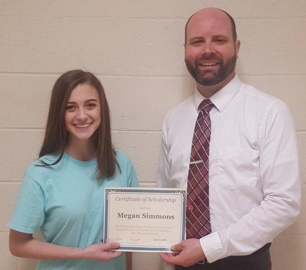 Meg Simmons Receives Dexter CTA Scholarship