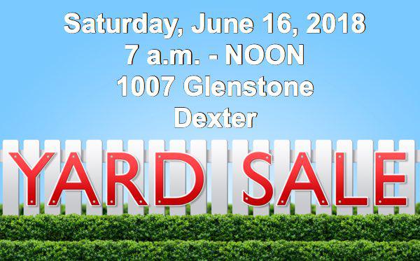 Large Family Yard Sale on Glenstone in Dexter on Saturday