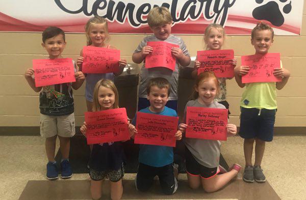 Kindergarten Students Earn Positive Office Referral Awards