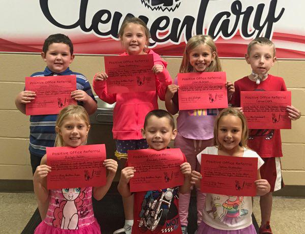 !st Grade Students Earn Positive Office Referrals