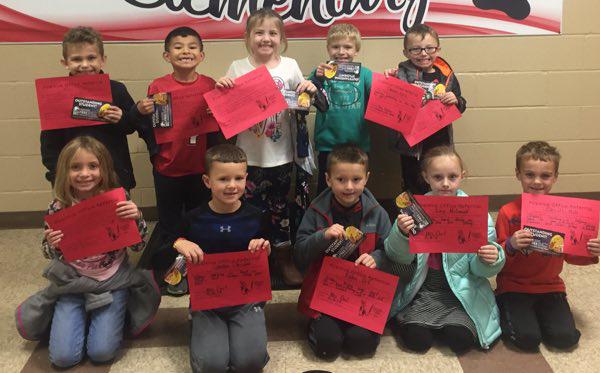 Kindergarten Students Earn Positive Office Referral Awards