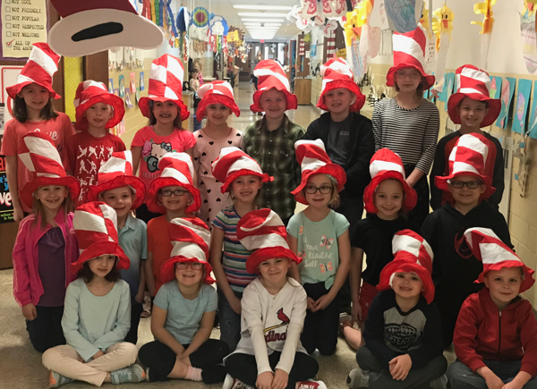 First Graders Earn 3Rs Flag for March 2019