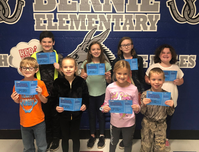Bernie Students Earn Positive Office Referral Awards