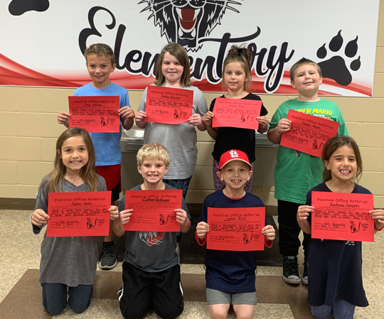Second Grade Students Earn Positive Office Referral Awards
