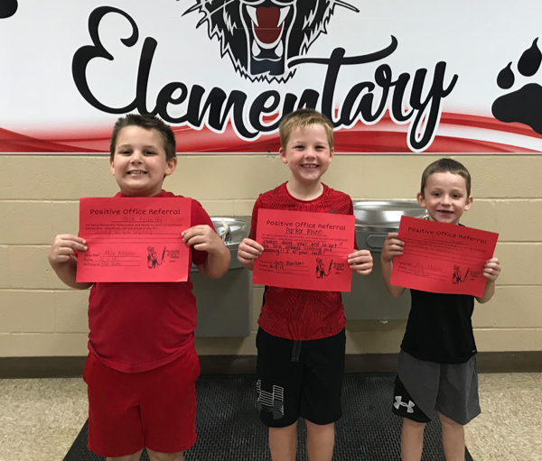 Kindergarten Students Earn Positive Office Referral Awards